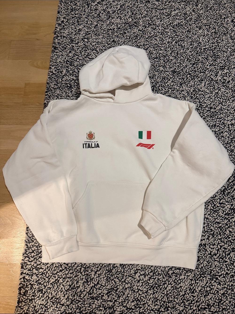 PacSun Men's White Italia Graphic Hoodie